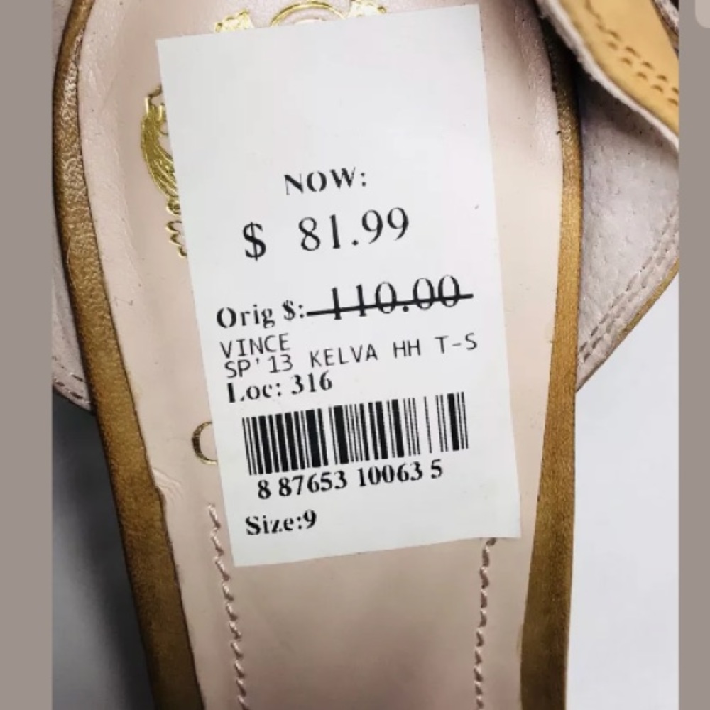 NEW Vince Camuto Kelva High Heels 9M 39 Brown Leat - Picture 4 of 8